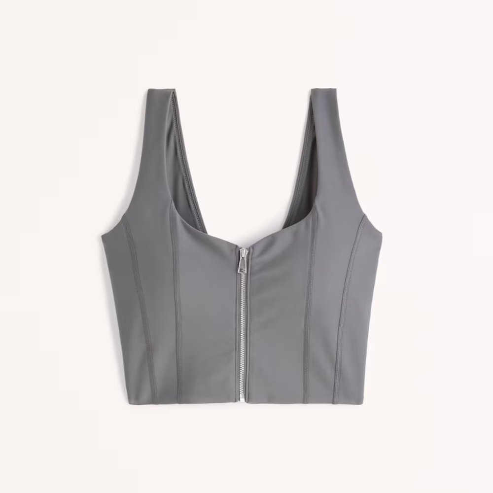 Abercrombie sculptLUX Zip-Front Slim Tank